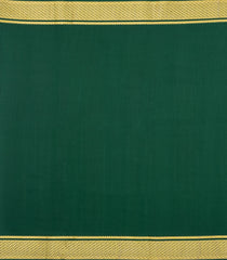 Dark Green Woven Mysore Silk Saree With Zari Motifs-MS3656