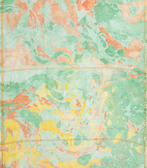Aquamarine Printed Jaipur Cotton Saree With Abstract Motifs-JC1547