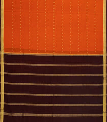 Orange Woven Mysore Silk Saree With Buttas-MS3422