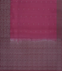 Dusty Pink Handloom Soft Silk Saree With Buttas & Floral Border-SO4593