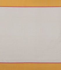 Off White Handloom Bengal Cotton Saree With Floral Buttas-BG1781