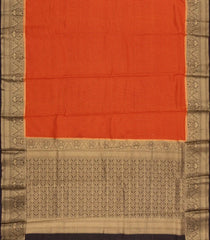 Red Woven Blended Viscose Saree With Zari Checks-BL6099