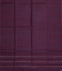 Burgundy Woven Tussar Silk Saree With Checks-TU3295