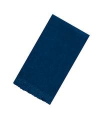 Navy Blue Synthetic Fendy Saree With Embroidered Border-BL5447