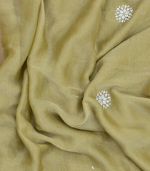 Sage Green Synthetic Fendy Saree With Stone Border-BL5440