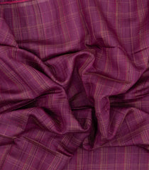 Chesnutt Pink Printed Tussar Silk Saree With Checks & Printed Pallu-TU3687