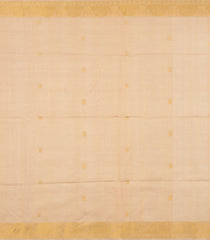 Yellow Handloom Silk Cotton Saree With Floral Buttas & Contrast Pallu-SC3822