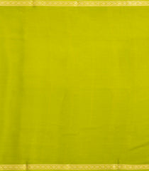 Cyan Woven Mysore Silk Saree With Contrast Border-MS3854