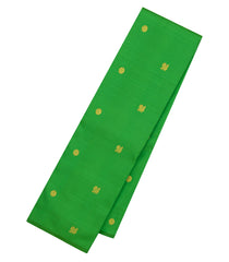 Light Green Handloom Kanchipuram Silk Saree With Buttas & Bomkai Pallu-KA13912