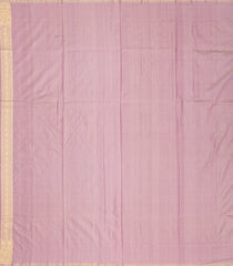 Lavender Handloom Banarasi Silk Saree With Floral Motifs