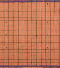 Peach Woven Kadappa Cotton Saree With Checks-KN0749