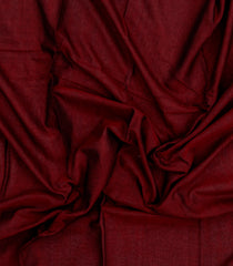 Maroon Woven Chirala Cotton Saree With Printed Blouse-CR1524