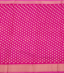Hot Pink Printed Synthetic Dola Silk Saree With Motifs & Zari Stripes-SY0427