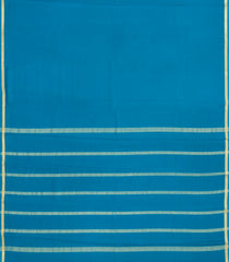 Cyan Woven Mysore Silk Saree With Zari Border-MS3685
