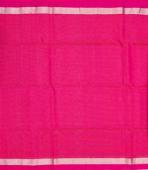 Hot Pink Handloom Soft Silk Saree With Buttas & Zari Checks-SO4196