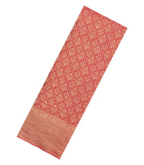 Red Woven Mysore Silk Saree With Floral Motifs-MS3521