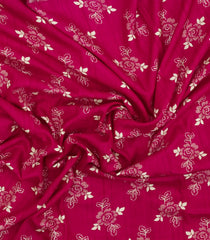 Pink Printed Synthetic Dola Silk Saree With Floral Motifs-BL5724