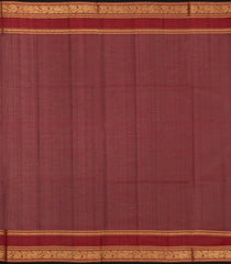 Maroon Handloom Silk Cotton Saree With Buttas-SC4361