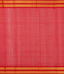 Dark Green Handloom Silk Cotton Saree With Checks & Buttas-SC3934