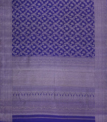 Purple Handloom Kanchipuram Silk Saree With Floral Motifs-KA15069