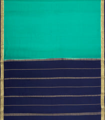 Aquamarine Woven Mysore Silk Saree With Contrast Zari Border-MS3798