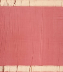 Peach Woven Mysore Silk Saree With Chevron Motifs-MS3063