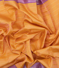 Sandal Handloom Korvai Kanchipuram Silk Saree With Half Diamond Motifs-KA14731