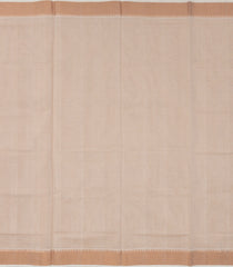 Taupe Handloom Kerala Cotton Saree With Zari Border-KEC1032