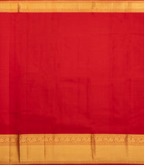 Crimson Handloom Kanchipuram Silk Saree With Meena Floral Motifs-KA14787
