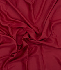 Crimson Woven Mysore Silk Saree With Contrast Border-MS3758