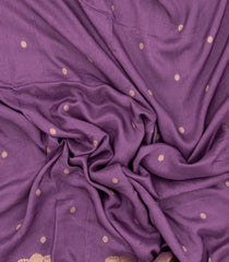 Lilac Woven Synthetic Dola Silk Saree With Floral Motifs-BL4860