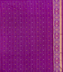 Magenta Printed Art Dupion Saree With Meena Floral Motifs-BL5862