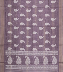 Lilac Printed Synthetic Dola Silk Saree With Zari Stripes & Border-SY0307