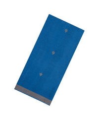 Light Blue Woven Tussar Silk Saree With Floral Motifs-TU3260