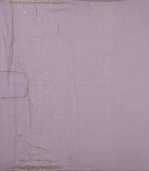 Lavender Woven Blended Georgette Saree With Embroidered Floral Motifs-EN1841