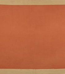 Rust Woven Mysore Silk Saree With Floral Motifs-MS3308