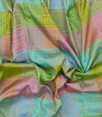 Multi Color Handloom Kanchipuram Silk Saree With Bomkai Motifs-KA14903