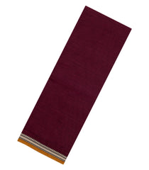 Maroon Woven Chirala Cotton Saree With Contrast Border-CR1437