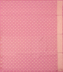 Dusty Pink Woven Art Dupion Tissue Saree With Floral Motifs-BL5860