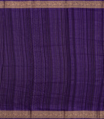Violet Printed Synthetics Dola Zari Lining With Jacquard Zari Border-BL5170