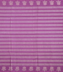 Lilac Woven Art Bhagalpur Cotton Saree With Thread & Zari Stripes-SY0269