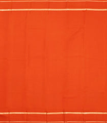 Orange Woven Mysore Silk Saree With Zari Border-MS3627