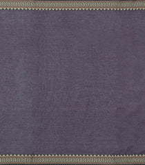 Dark Purple Handloom Bengal Cotton Saree With Diamond Buttas-BG1603