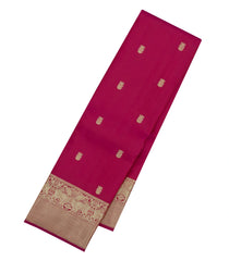 Magenta Handloom Kanchipuram Silk Saree With Buttas-KA15049-Magenta