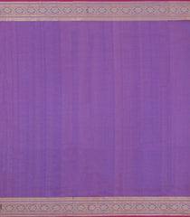 Purple Handloom Silk Cotton Saree With Buttas-SC4323