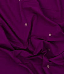 Magenta Handloom Bengal Cotton Saree With Kamalam Buttas-BG1786