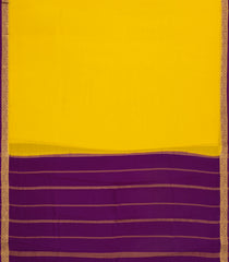 Yellow Woven Mysore Silk Saree With Contrast Border-MS3431