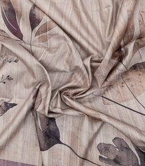 Lilac Woven Synthetic Kotha Silk Saree With Printed Floral Motifs-BL4837