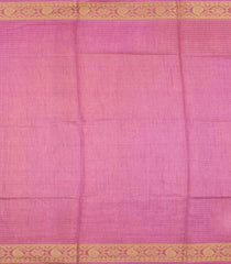 Baby Pink Printed Synthetic Dola Silk Saree With Zari Stripes & Border-SY0319