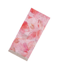Baby Pink Printed Chiffon Silk Saree With Floral Border-PS0768